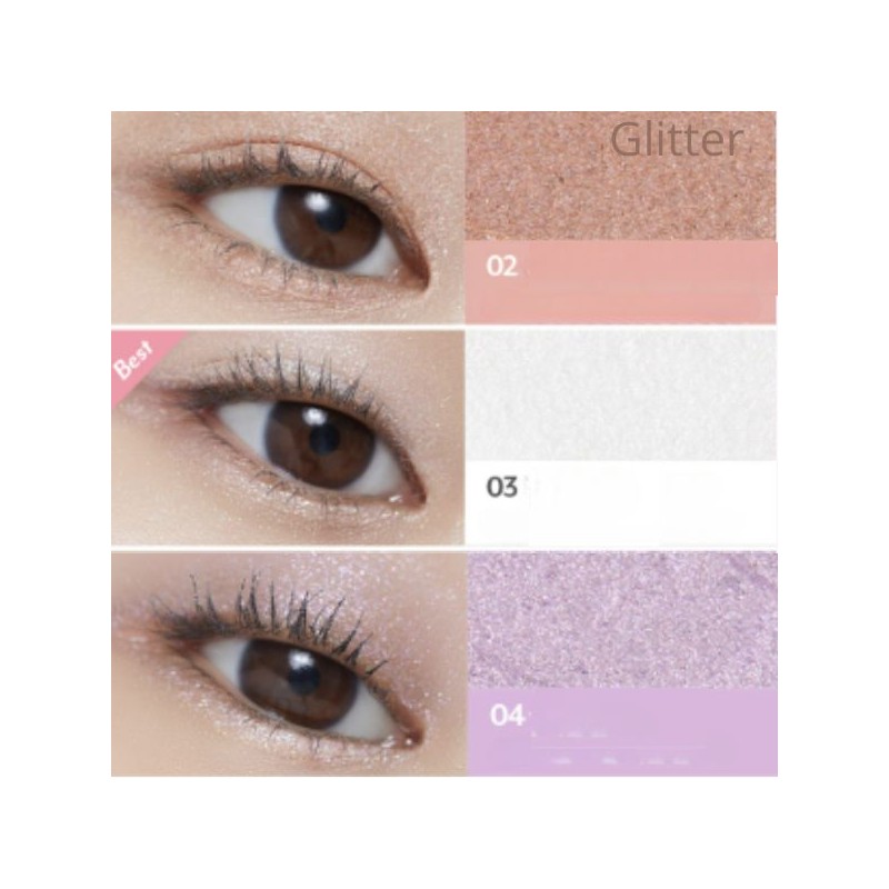 I'M MEME Shadow Stick Matte/Shimmer/Giltter 0.9g, Color:Glitter 03 Winter White