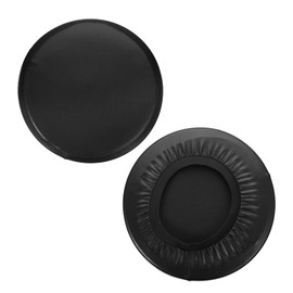 sourcing map Round Bar Stool Covers, 2 Pack Round Seat Cover Dia.11-14", PU Non-Slip Circle Stool Cover for Chairs Stool Slipcovers, Black