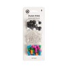 U Brands Push Pins Variety Pack, Office Supplies, with Round