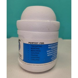 Monster Cooler 3-n-1 Can Bottle BPA Free Boating Outdoors Tailgating White