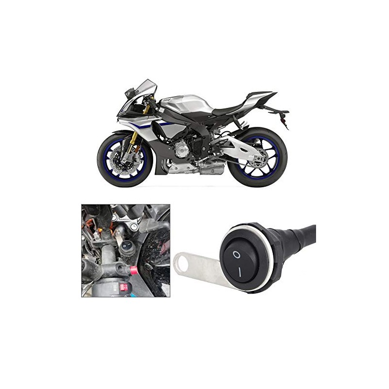 Motorcycle Waterproof Switch Motorcycle Headlight Switch Waterproof Single Steel Headlight