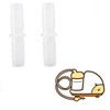 DearJapan Nozzle Connector Set of 2 Nasal Suction Pot Replacement