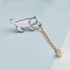 KEGUMINGX Cute Pins Backpack Pins Alloy Enamel Brooch Cat Funny