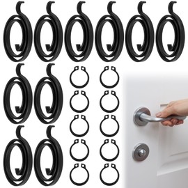MSMXCS 10 Pack Door Handle Spring Replacement Repair Kit,2.8 Turns Coil x 3.0mm Thickness Plus 10 Circlips Home Door Handle Internal Coil Repair Springs Replacement for Doors
