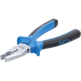 BGS 370 Combination Pliers 175mm, Silver/Black/Blue