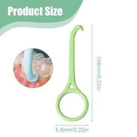 QEQSHQO 5pcs Aligner Removal Tool Unsichtbare Zahnentfernung Aligner Chewies Oral Corrector Retainer Remover für unsichtbare Zahnspangen Mundpflege