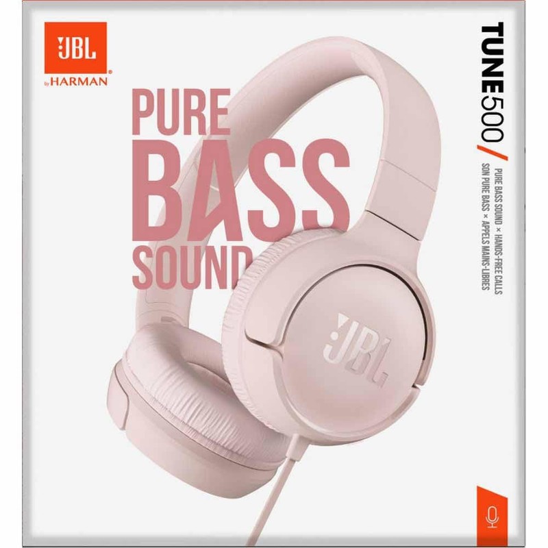JBL Tune 500 On-Ear Lightweight Foldable Headphones with Pure Bass
