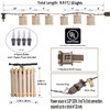 Decorative String Lights, 10 Incandescent Mini Bulbs with Natural Bamboo