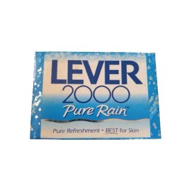 LEVER 2000 PURE RAIN 5 oz Deodorant Soap Bar Pack of 2 Bars NEW NOS Vintage 1997
