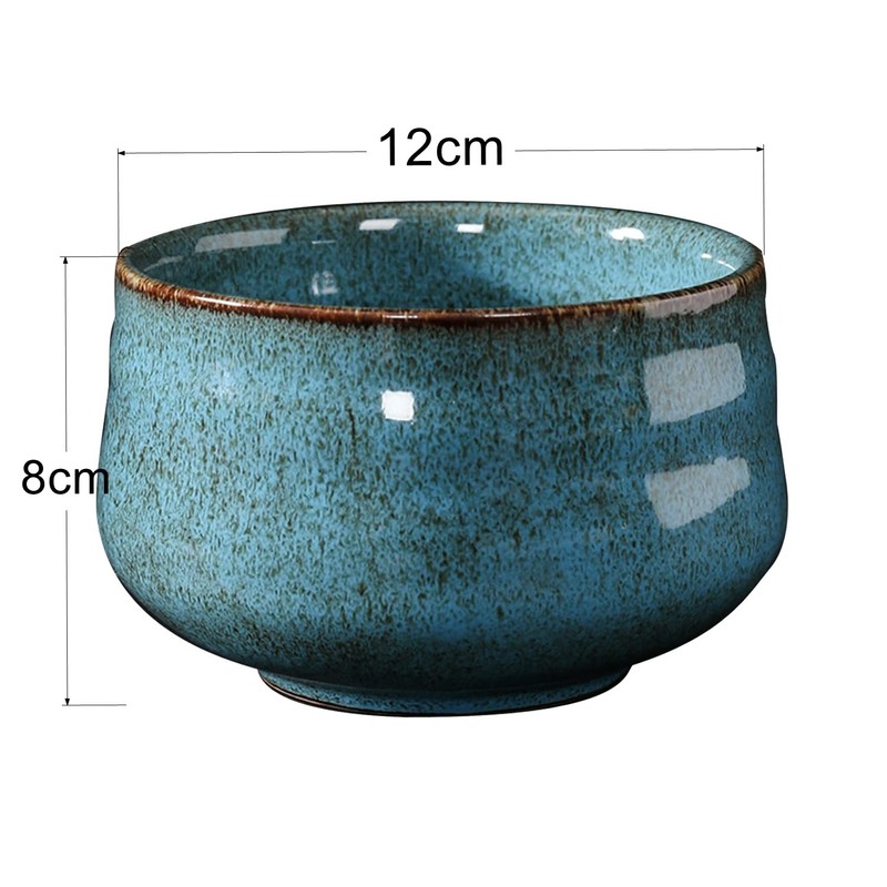 Tea Ceremony, Matcha Bowl, Stylish, Blue Glaze, Kyoto Ware Traditional
