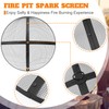 Suzile 22 Inch Heavy Duty Fire Pit Spark Screen Round