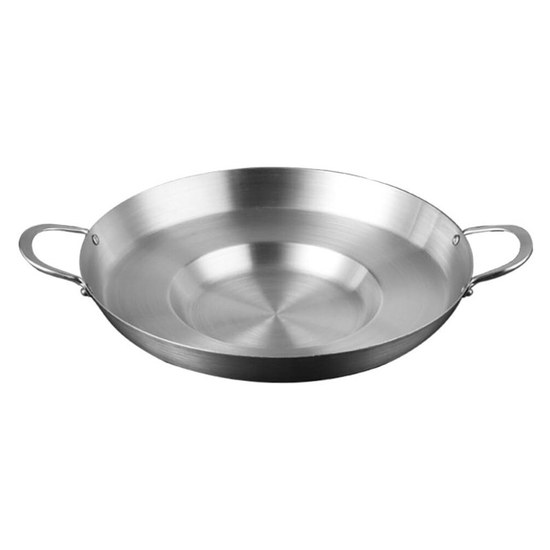 BESTonZON Concord Stainless Steel Comal Frying Bowl Cookware (19.6"), Mexican