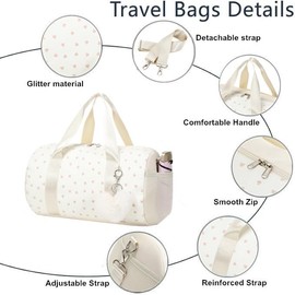 Ballet Bag Dance Bags for Girls Gym Bag Gymnastics Bag Kids Duffle Bag Rainbow Sports Bag with Wet Pocket