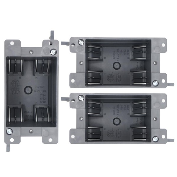 MAKERELE 1 Gang Old Work Electrical Outlet Box, 14 cu.Inch