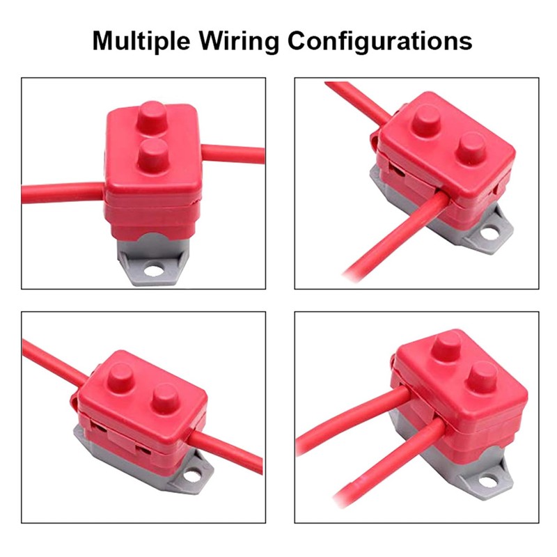 2pcs DC 12V - 24V Automatic Reset Circuit Breaker, 30