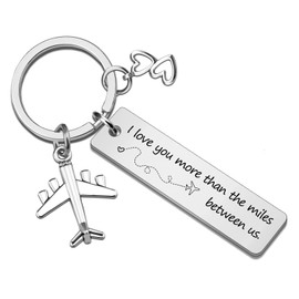Cxulquvs Long Distance Relationship Gifts Keychain for Boyfriend Girlfriend Long Distance Gifts for Him Her Romantic Love Gift for Couple I Miss You Gifts for Him
