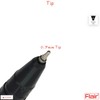 FLAIR Marathon 5 x 0.7mm BLACK Ballpoint Pens Smooth Longer