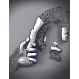 DLKAJFK 3D Romantic Lovers Metal Portrait Sculpture Abstract Poster, Love Kiss Picture Mural, Fashion Girl Sport Car Beauty Poster,Frameless (Picture-12,1Pcs-20x30cm)…