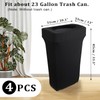 BSTKEY 23 Gallon Stretch Spandex Trash Can Cover, 4 Pack