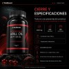 Krill Oil Con Astaxantina 2400 Mg 200 Cápsulas