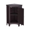 Elegant Home Fashions Glancy Corner Freestanding Wooden Floor Cabinet Bathroom