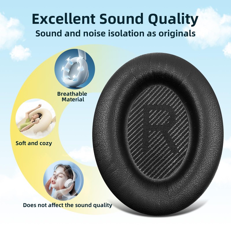 MusiDianTang Replacement Earpads Cushions for Bose QuietComfort 35 (QC35) &