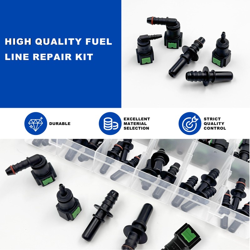 Daptemn 36 PCS Fuel Line Quick Connect Fittings Kit, 6