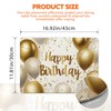 Aimego Birthday Placemats Set of 4 - Gold Happy Birthday
