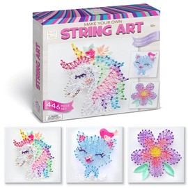 Hapinest Kit de Arte con Hilo para Niños de 10 a 12 Años en Adelante, Kit de Arte con Hilo 3D para Adolescentes, Regalos de Cumpleaños para Niñas Preadolescentes de 10 a 11 a 12 Años en Adelante, Hace