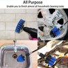 Drill Brush Attachment Set, 7 Pack 1/4in Power Scrubber Brush