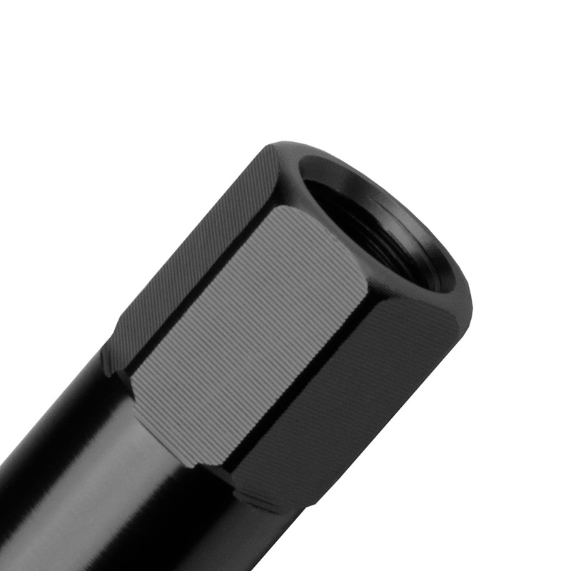Black 20 PCS M12x1.5 Lug Nuts 60mm Extended Tuner Aluminum