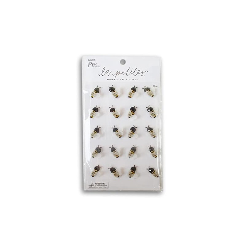 Bee Stickers for Crafts, Scrapbooks, Cardmaking - 3D Dimensional with