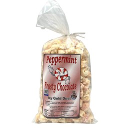 Minty, Salty, Sweet Kettle Corn in White Chocolate & Peppermint | 5 oz. | Grand Island, NE | Gold Dust