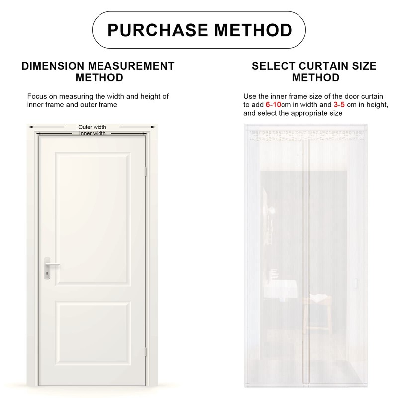 Magnetic Fly Screen Door Fly Nets for Doors Bug Mesh