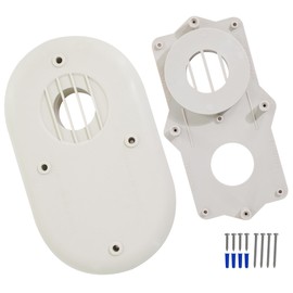 ZNTVW SP20285 Horizontal Vent Termination Kit With Screws For High Efficiency Tankless Gas Water Heater Fit For 2 Inch Pipes, Suitable For Outside Wall