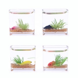 1Pc Transparent Dollhouse Miniature Fish Tank, 1:12 Dollhouse Mini Scene Model Toys Creative Fish Bowl Pretend Toy Home Decoration Gifts,Dollhouse Accessories, Dollhouse Décor