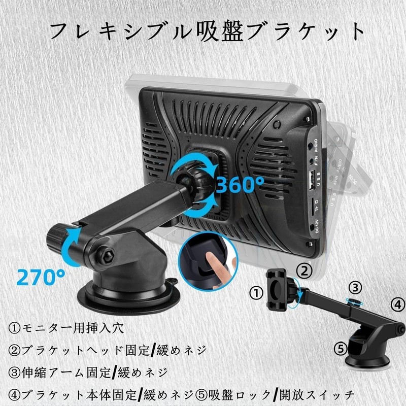 Epronic 360 Degree Rotating Suction Cup Mount for Car Audio