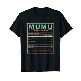Mumu Nutrition Facts Papua New Guinean Foodie T-Shirt