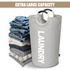 DOKEHOM 90L Large Foldable Laundry Baskets, Foldable Laundry Bags, Clothes