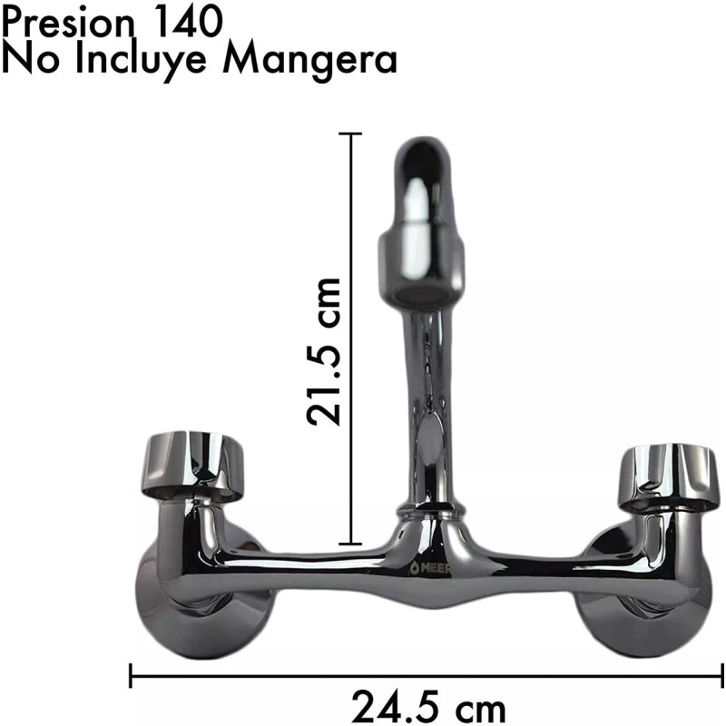 CNX Mezcladora De Pared Cromada Para Fregadero De Cocina