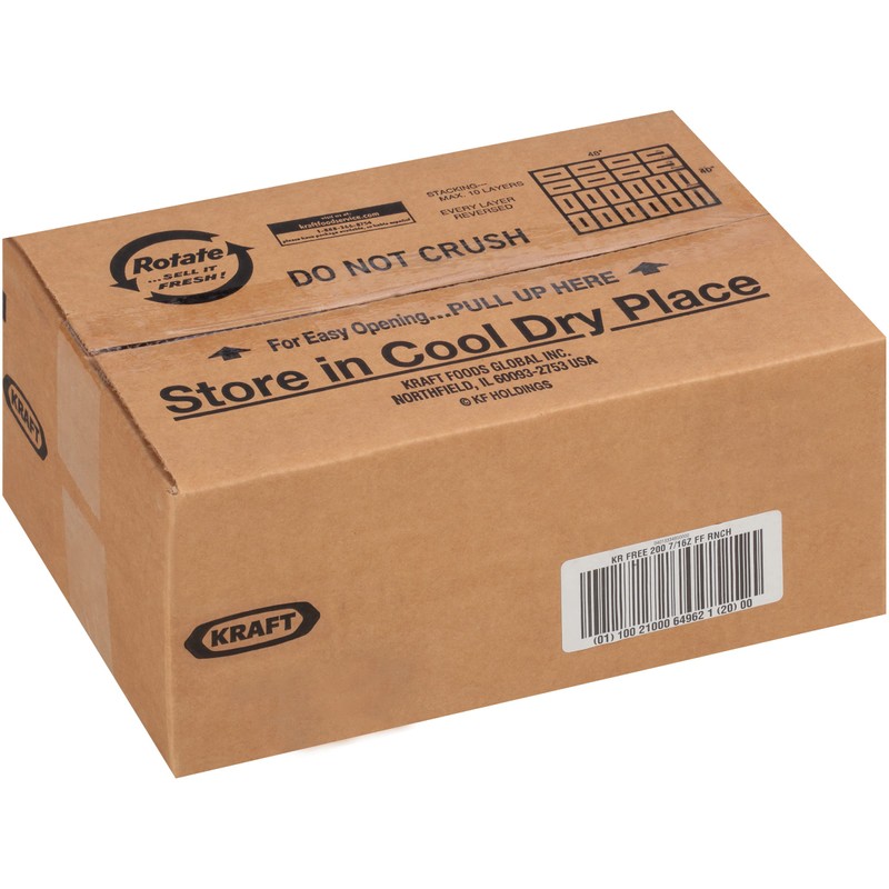 Kraft Fat Free Ranch Salad Dressing Single Serve Packet (0.44