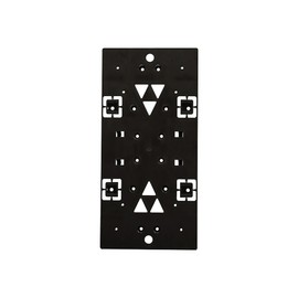 Architectural Mailboxes PLMB06AM Plastic Bracket Mailbox Mounting Board, Black