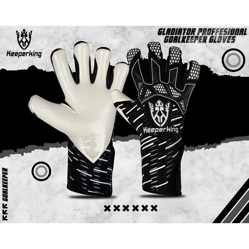 Keeperking GladiatorKing Hybrid Professional Men's Goalkeeper Gloves with Professional Extreme