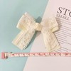 Set of 2 Lavender Floral Lace Ribbon Hair Clips [Parallel