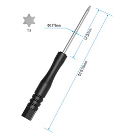 FOCMKEAS 10PCS T5 Mini Torx Screwdrivers, 80mm（3.15") Torx Driver Star Bit Screwdrivers for Computer Repairing, Automobile Tools and Home Appliances, Non-magnetic