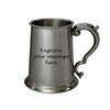 Wentworth Pewter 1 Pint Antique Fancy Handle Tankard (with Engraving)