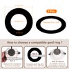 Awclub Black Goof Trim Ring for 4 Inch Recessed Cans
