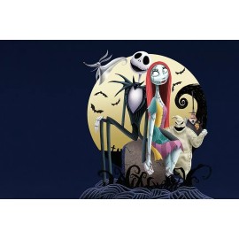Nightmare Before Christmas Jack Skellington and Sally Poster 24X36 inches