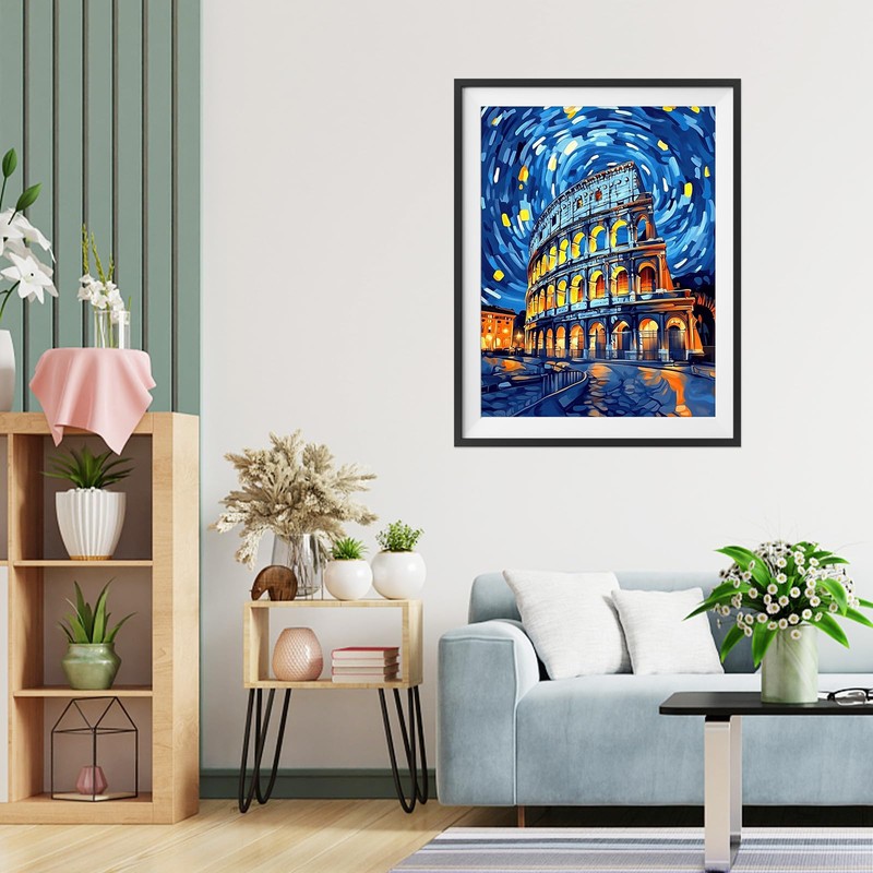 TOSTOG Diamond Painting für Erwachsene,Kolosseum Diamant Painting Kits Full Drill