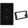 RiteAV 2 Port Cat6 Ethernet Wall Plate - 1 Gang